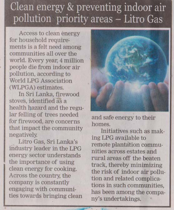 Clean energy & preventing indoor air pollution priority areas – Litro Gas